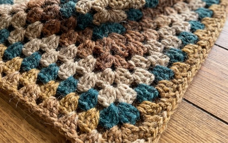 Crochet Granny Harlequin Hooded Cowl Free Pattern