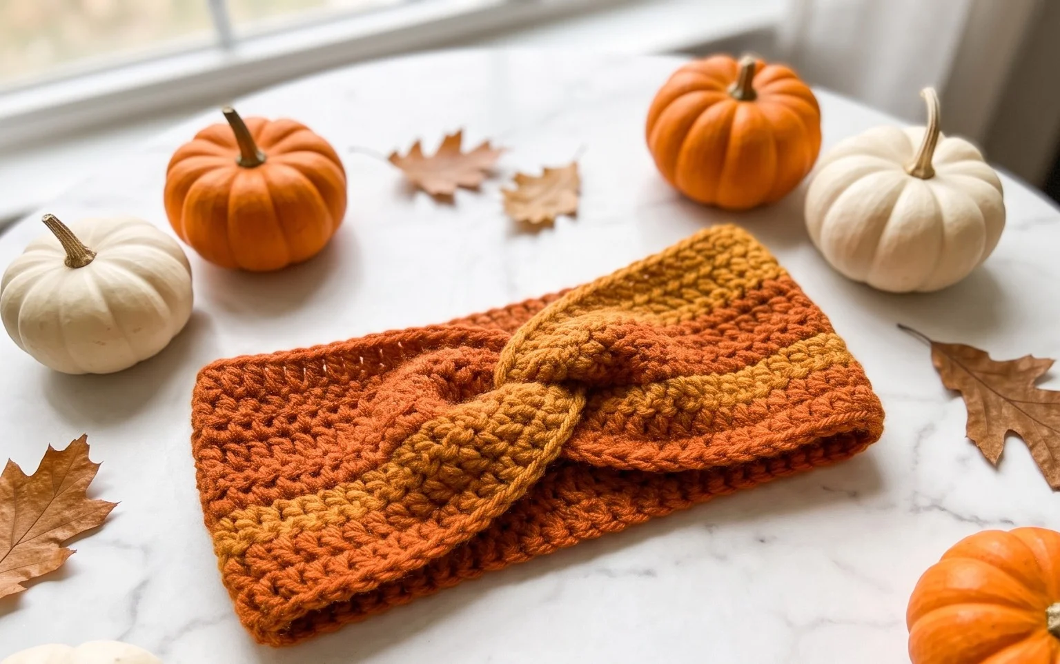 Easy Country Cottage Headband: Free Crochet Pattern