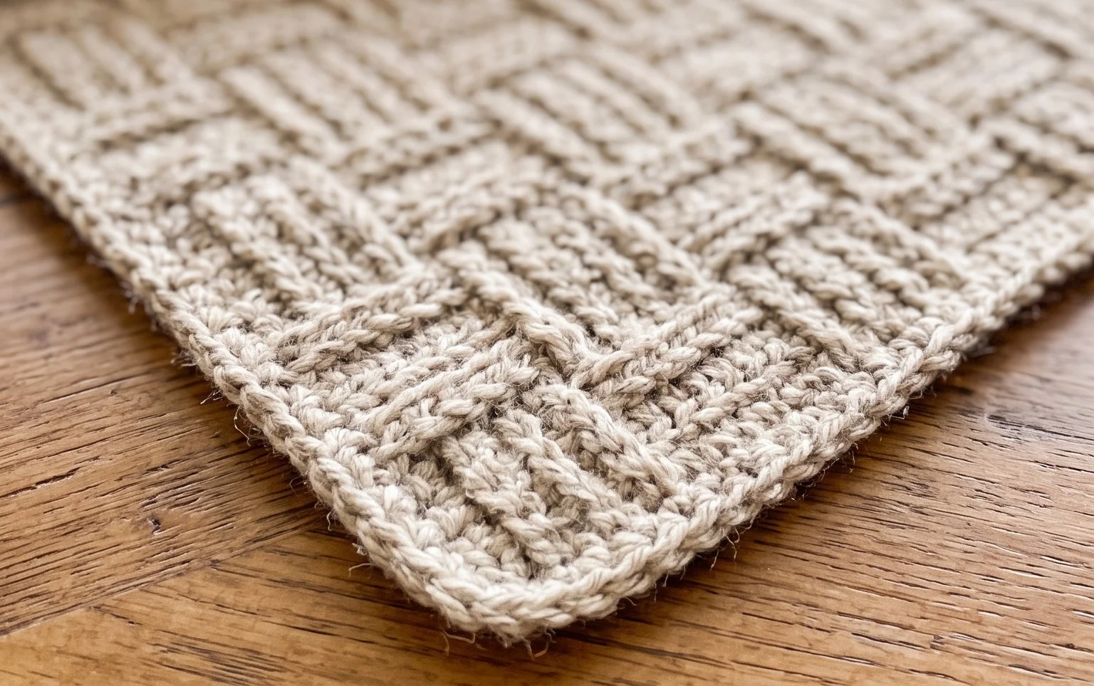 Crochet Mini Basketweave Blanket • Sewrella