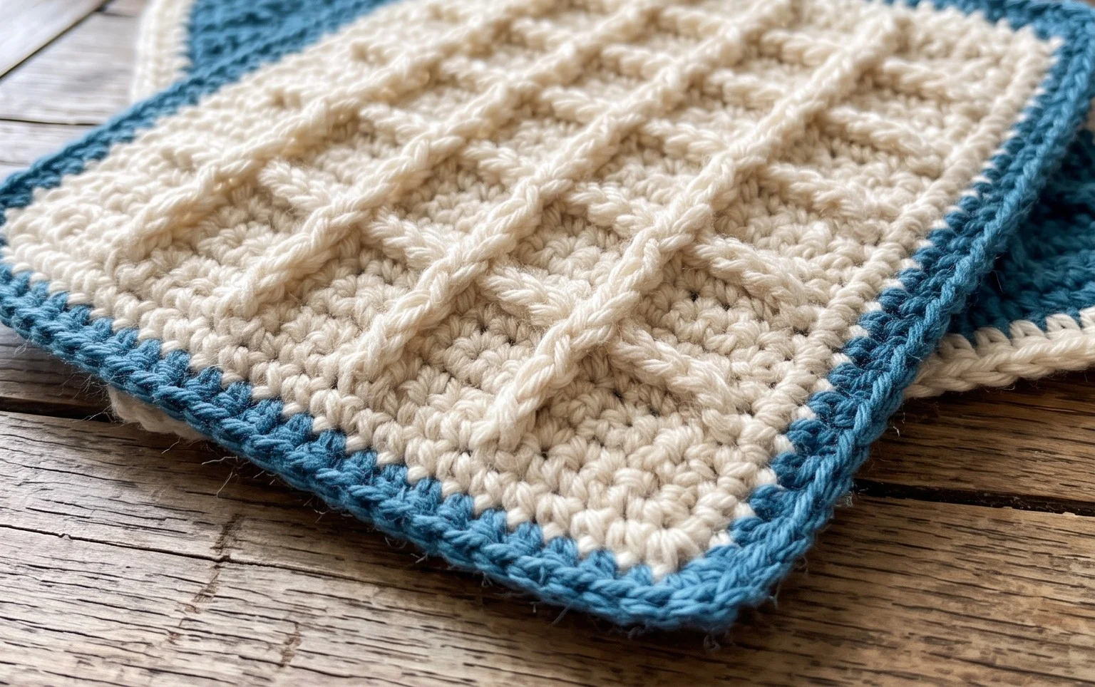 Diamond Waffle Hot Pads | Crafting Happiness