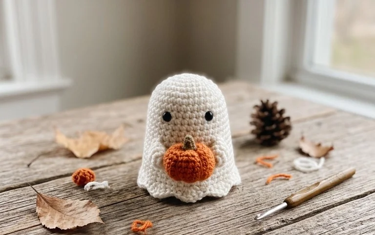 Easy Ghost Amigurumi Free Crochet Pattern Step-by-Step