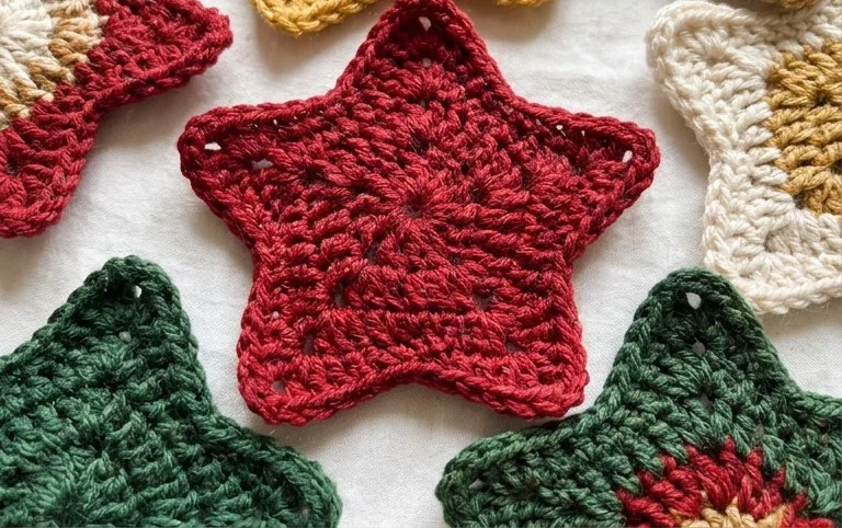 3 Easy Christmas Star Ornament Patterns for Beginners
