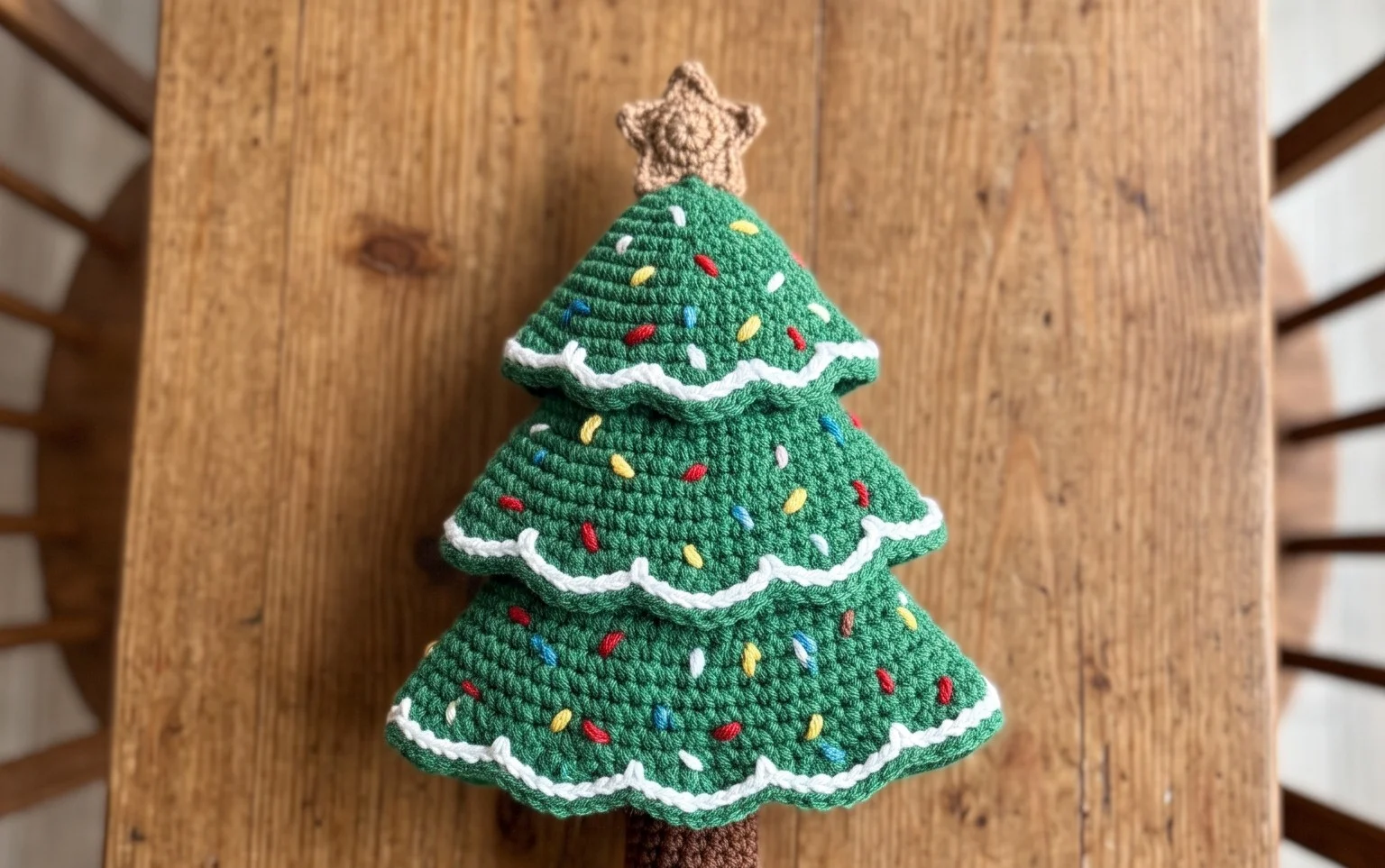 Amigurumi Gingerbread Tree Free Pattern for Beginners